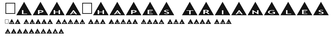 AlphaShapes triangles.ttf