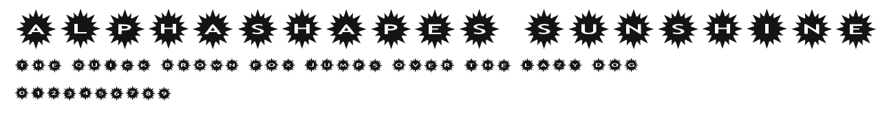 AlphaShapes sunshine.ttf