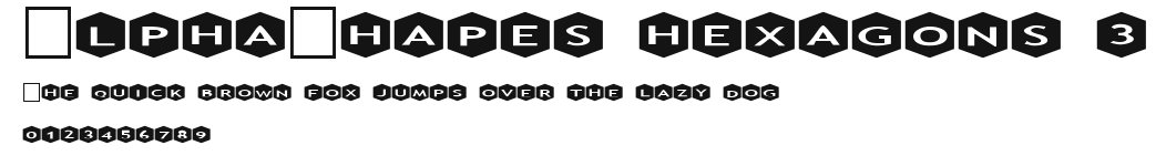 AlphaShapes hexagons 3.ttf