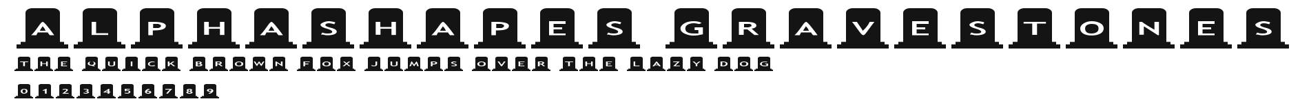 AlphaShapes gravestones.ttf