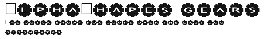 AlphaShapes gears.ttf