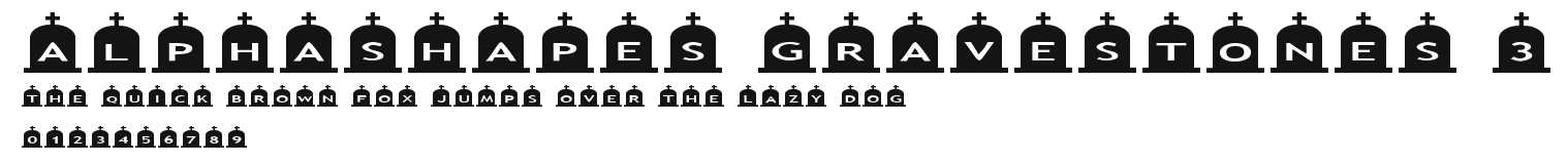 AlphaShapes gravestones 3 Preview