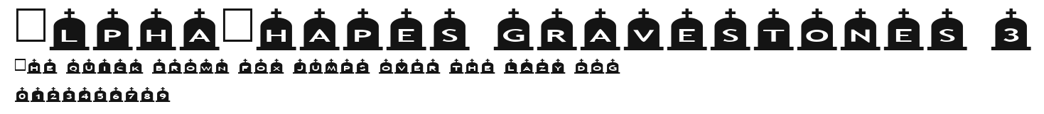 AlphaShapes gravestones 3.ttf