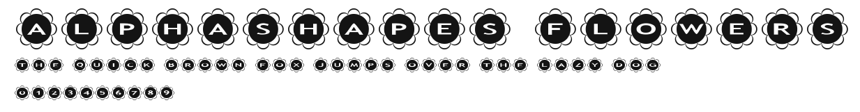 AlphaShapes flowers.ttf