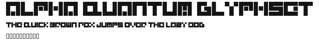 Alpha Quantum Glyphset.otf