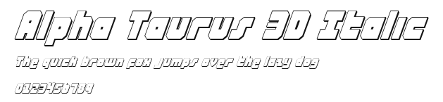 Alpha Taurus 3D Italic.ttf