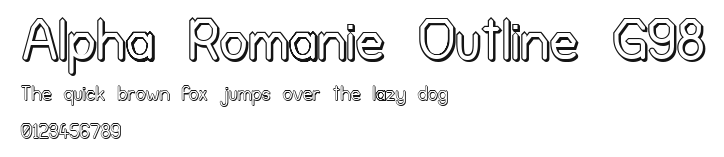 Alpha Romanie Outline G98.ttf