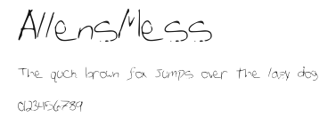 AllensMess.ttf