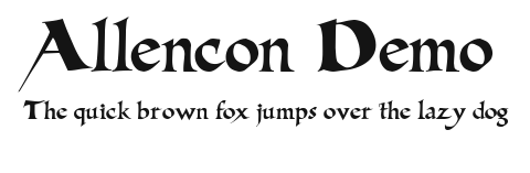 Allencon Demo.ttf