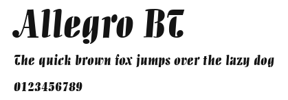 Allegro BT.ttf