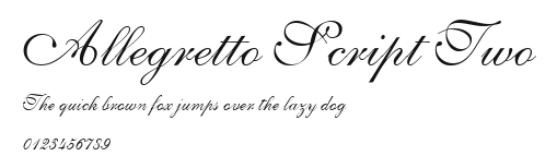 Allegretto Script Two.ttf