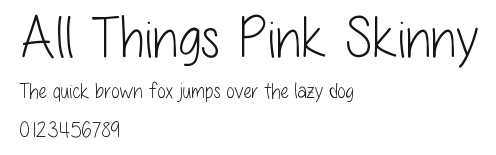 All Things Pink Skinny.ttf