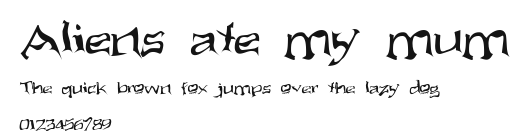 Aliens ate my mum.ttf