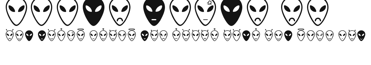 Alien faces St.ttf