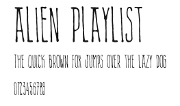 Alien Playlist.otf