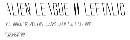 Alien League II Leftalic.ttf