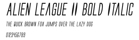 Alien League II Bold Italic.ttf