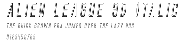 Alien League 3D Italic.ttf
