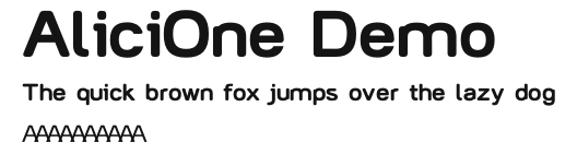 AliciOne Demo.otf