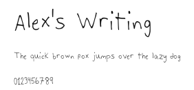 Alex's Writing.ttf