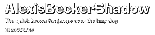 AlexisBeckerShadow.ttf