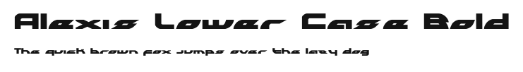 Alexis Lower Case Bold.ttf