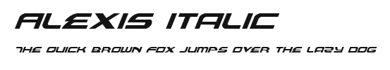 Alexis Italic Preview