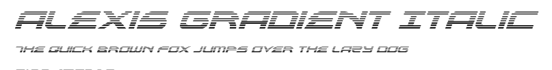 Alexis Gradient Italic.ttf