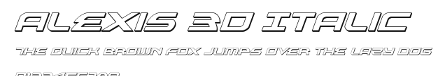 Alexis 3D Italic.ttf