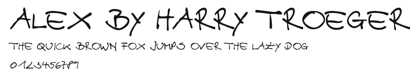 Alex by Harry Troeger.otf