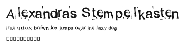 Alexandras Stempelkasten.ttf