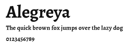 Alegreya Preview