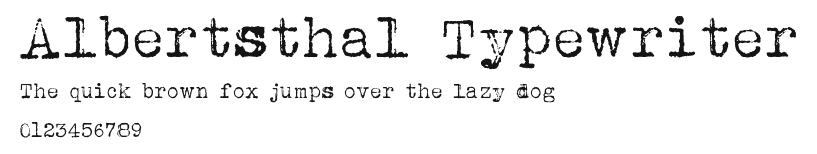 Albertsthal Typewriter.ttf