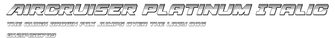 Aircruiser Platinum Italic.ttf