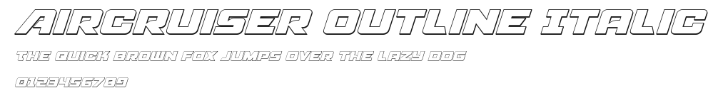 Aircruiser Outline Italic.ttf