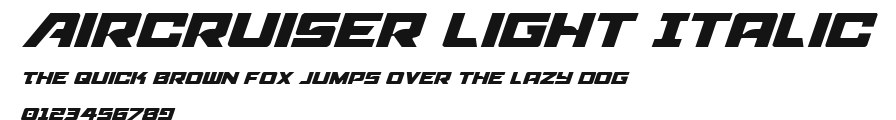 Aircruiser Light Italic.ttf
