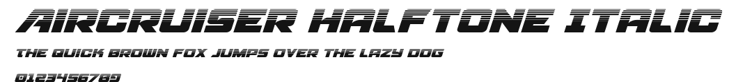 Aircruiser Halftone Italic.ttf