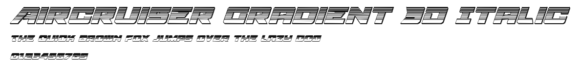 Aircruiser Gradient 3D Italic.ttf