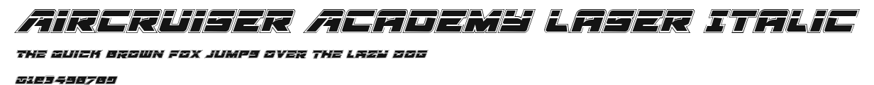 Aircruiser Academy Laser Italic.ttf