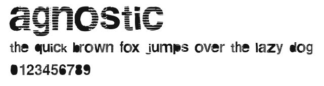 Agnostic .ttf