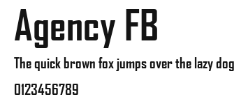 Agency FB.ttf
