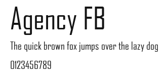 Agency FB.ttf