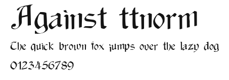 Against ttnorm.ttf