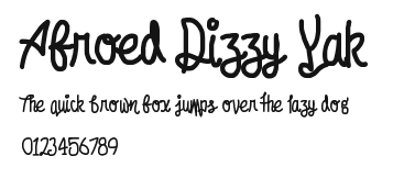 Afroed Dizzy Yak.otf