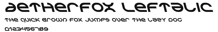 Aetherfox Leftalic.ttf