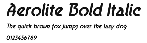 Aerolite Bold Italic.otf