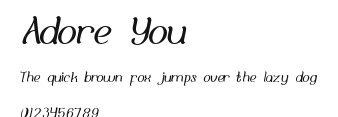 Adore You.ttf