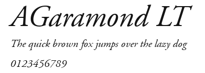 AGaramond LT.ttf