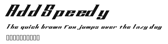 AddSpeedy.ttf