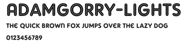 AdamGorry-Lights.otf